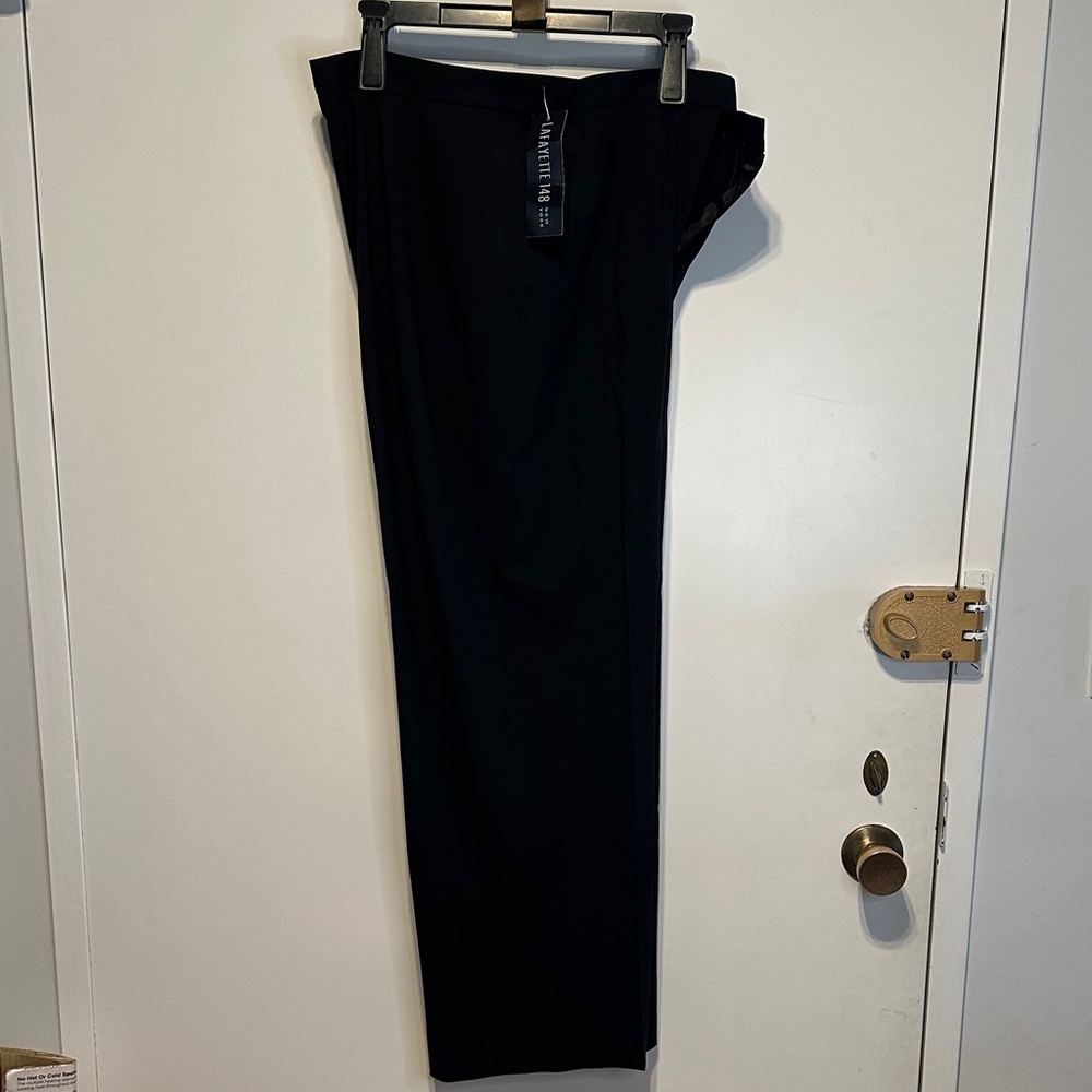 Lafayette148 New York Womens Elegant Black Dress Slacks Pants Sz14 New SmokeFree